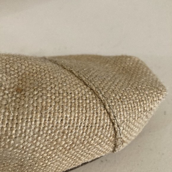 SOLD Toms Beige Natural ECO Un-dyed Jute Fabric Slip On Comfort Shoes Size M10.5 - Picture 9 of 11